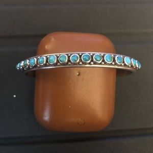 Vintage silver and turquoise bracelet!